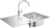 Set Grohe chiuveta K200 860x500mm inox satinat si baterie BauEdge Crom