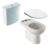 Set complet vas WC Geberit Selnova Rimfree cu rezervor asezat si capac inchidere lenta