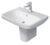 Set lavoar Duravit Durastyle 60cm si semipicior alb