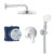 Sistem de dus incastrat Grohe Eurosmart Cosmopolitan cu set de dus Perfect Tempesta 210 crom