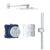 Sistem de dus incastrat Grohe Grohtherm Cube Perfect cu Rainshower Allure 230 crom