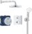 Sistem de dus incastrat Grohe Grohtherm Perfect Tempesta 210 crom