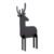 Tabla de scris Securit Silhouette 3D Deer 31×14 7×11 3cm include marker creta negru